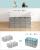 SONGMICS Tarc pentru animale de companie, din plastic, DIY, configurabil, 143x73x46cm, gri Household NewTrend