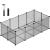 SONGMICS Tarc pentru animale de companie, din plastic, DIY, configurabil, 143x73x46cm, gri Household NewTrend