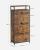 VASAGLE Dulap pentru pantofi cu 3 usi rabatabile, despartitoare interioare, pentru 15-18 perechi, 60x30x130cm, maro rusic si negru Household NewTrend