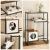 FEANDREA Mobilier 2 in 1 pentru pentru pisici cu ascunzatoare, 74x34x114cm, maro vintage Household NewTrend