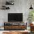 VASAGLE Comoda pentru TV de pana la 65 inch, cu 3 sertare si 3 rafturi deschise, 40x147x50cm, maro rustic si negru Household NewTrend