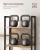 VASAGLE Biblioteca cu 14 rafturi din lemn, cadru metalic, 24x158x166cm, stil industrial, stejar si negru Household NewTrend