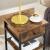 VASAGLE Noptiera inalta cu sertar si 2 rafturi de depozitare, stil industrial, 35x35x70cm, maro rustic si negru Household NewTrend