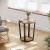 VASAGLE Masa de cafea rotunda cu cadru de otel, stil industrial, 50x57cm, maro rustic si negru Household NewTrend