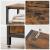VASAGLE Dulap pantofi din MDF cu ​​4 usi basculante, pentru 12-20 perechi, 98x30x95cm, maro rustic si negru Household NewTrend