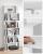VASAGLE Biblioteca, raft cu 6 unitati de depozitare, pentru living, din lemn, 24x190x70cm, alb Household NewTrend