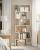 VASAGLE Biblioteca, raft cu 6 unitati de depozitare, pentru living, din lemn, 24x190x70cm, alb Household NewTrend