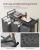 VASAGLE Cos de rufe, 3 compartimente, saci de rufe detasabili, raft, cadru metalic, 3x38L, 93x33x72 cm, negru Household NewTrend