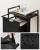 VASAGLE Cos de rufe, sac de rufe detasabil, raft, cadru metalic, 65L, 50x33x72 cm, maro rustic si negru Household NewTrend