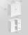 VASAGLE Dulap baie baza lavoar, cu 2 usi, 2 rafturi, alb 60x60x30 cm, alb Household NewTrend