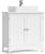 VASAGLE Dulap baie baza lavoar, cu 2 usi, 2 rafturi, alb 60x60x30 cm, alb Household NewTrend