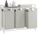 VASAGLE Cos de rufe, 3 compartimente, saci de rufe detasabili, raft, cadru metalic, 3x38L, 93x33x72 cm, alb Household NewTrend
