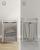 VASAGLE Cos de rufe, sac de rufe detasabil, raft, cadru metalic, 65L, 50x33x72 cm, alb Household NewTrend