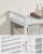 VASAGLE Cos de rufe, sac de rufe detasabil, raft, cadru metalic, 65L, 50x33x72 cm, alb Household NewTrend