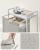 VASAGLE Cos de rufe, sac de rufe detasabil, raft, cadru metalic, 65L, 50x33x72 cm, alb Household NewTrend