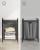 VASAGLE Cos de rufe, sac de rufe detasabil, raft, cadru metalic, 65L, 50x33x72 cm, negru si gri Household NewTrend