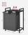 VASAGLE Cos de rufe, sac de rufe detasabil, raft, cadru metalic, 65L, 50x33x72 cm, negru si gri Household NewTrend