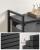 VASAGLE Cos de rufe, sac de rufe detasabil, raft, cadru metalic, 65L, 50x33x72 cm, negru si gri Household NewTrend