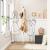 SONGMICS Cuier pentru haine cu 12 carlige pe 3 nivele, metalic, inaltime 182 cm, alb crem Household NewTrend
