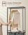 VASAGLE Cos de rufe, 2 compartimente, saci de rufe detasabili, 2 rafturi, tija umerase, 2x46L, 73x33x177cm, gri Household NewTrend