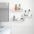 SONGMICS Rafturi plutitoare de perete, set 3 bucati, MDF, 30, 35 si 40 cm, alb Household NewTrend