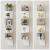 VASAGLE Raft de colt plutitor pe 5 niveluri, din lemn, 20x20x128cm, alb Household NewTrend