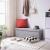 SONGMICS Taburet pliabil cu sezut moale, spatiu de depozitare 131litri, maxim 300kg, 110x38x38cm, gri Household NewTrend