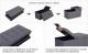 SONGMICS Taburet pliabil cu sezut moale, spatiu de depozitare 80litri, maxim 300kg, 76x38x38cm, gri Household NewTrend