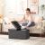 SONGMICS Taburet pliabil cu sezut moale, spatiu de depozitare 80litri, maxim 300kg, 76x38x38cm, gri Household NewTrend
