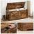 VASAGLE Banca de depozitare tip cufar, cu 2 balamale de siguranta, stil hambar, 40x100x46cm, maro rustic Household NewTrend