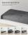SONGMICS Taburet pliabil cu sezut moale, spatiu de depozitare 131litri, maxim 300kg, 110x38x38cm, gri inchis Household NewTrend
