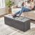 SONGMICS Taburet pliabil cu sezut moale, spatiu de depozitare 131litri, maxim 300kg, 110x38x38cm, gri inchis Household NewTrend