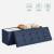 SONGMICS Taburet pliabil cu sezut moale, spatiu de depozitare 131litri, maxim 300kg, 110x38x38cm, albastru inchis Household NewTrend