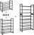 SONGMICS Raft de depozitare pantofi pe 5 niveluri, metal, rafturi plate sau unghiulare reglabile, 31x74x104cm, negru Household NewTrend