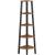 VASAGLE Raft de colt cu 5 etaje, tip biblioteca, cadru metal si polite lemn, 33x34x159cm, industrial, maro rustic si negru Household NewTrend