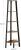 VASAGLE Raft de colt cu 5 etaje, tip biblioteca, cadru metal si polite lemn, 33x34x159cm, industrial, maro rustic si negru Household NewTrend