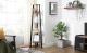VASAGLE Raft de colt cu 5 etaje, tip biblioteca, cadru metal si polite lemn, 33x34x159cm, industrial, maro rustic si negru Household NewTrend
