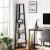 VASAGLE Raft de colt cu 5 etaje, tip biblioteca, cadru metal si polite lemn, 33x34x159cm, industrial, maro rustic si negru Household NewTrend