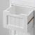 VASAGLE Dulap de depozitare de podea pentru baie, din lemn cu 4 sertare, 30x30x82cm, alb Household NewTrend