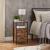 VASAGLE Noptiera cu 2 sertare pentru dormitor, design industrial, 28x38x60cm, maro si negru Household NewTrend