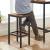 VASAGLE Set masa de bar cu 2 scaune, cadru din otel, blat lemn, design industrial, 100x40x90cm, maro rustic si negru Household NewTrend