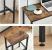 VASAGLE Set masa de bar cu 2 scaune, cadru din otel, blat lemn, design industrial, 100x40x90cm, maro rustic si negru Household NewTrend