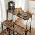 VASAGLE Set masa de bar cu 2 scaune, cadru din otel, blat lemn, design industrial, 100x40x90cm, maro rustic si negru Household NewTrend