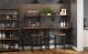 VASAGLE Set masa de bar cu 2 scaune, cadru din otel, blat lemn, design industrial, 100x40x90cm, maro rustic si negru Household NewTrend