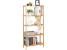 SONGMICS Raft de depozitare din bambus, 5 polite, pentru bucatarie sau baie, 130x60x26cm, maro natural Household NewTrend