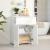 VASAGLE Dulap de depozitare de podea pentru baie, cu sertar si usa dubla, polita reglabila, 60x30x80cm, alb Household NewTrend
