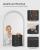 SONGMICS Cutie de bijuterii 6 nivele, 5 sertare, oglinda, suport ceasuri, incuietoare, 16x26x32cm, negru Household NewTrend