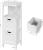 VASAGLE Dulap de podea pentru baie, multifunctional, 2 sertare, 30x30x89cm, alb Household NewTrend