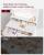 VASAGLE Masa de toaleta cu oglinda, iluminare LED, 2 sertare si 3 compartimente deschise, 80x40x140cm, modern, alb Household NewTrend