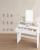VASAGLE Masa de toaleta cu oglinda, cu 2 sertare si 3 compartimente deschise, 40x80x140cm, stil modern, alb Household NewTrend